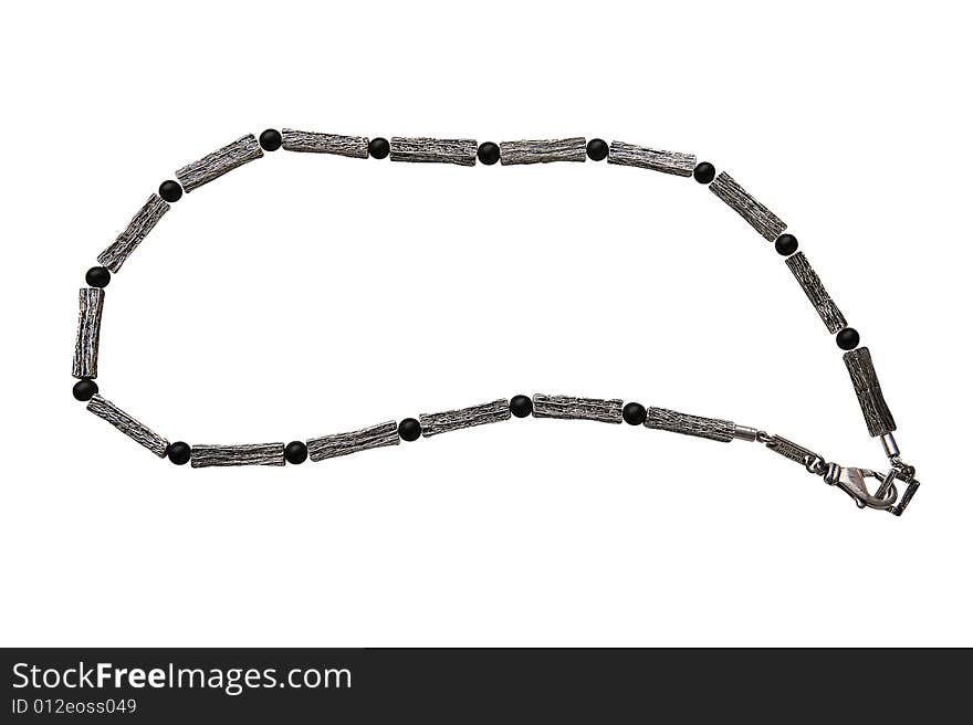 Necklace isolated on white background