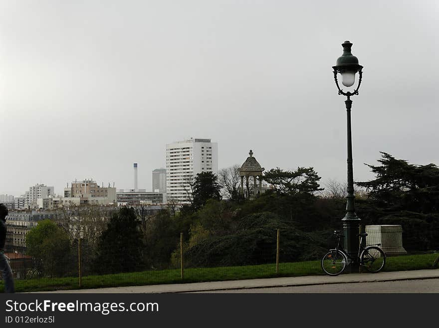 The landscape of paris france