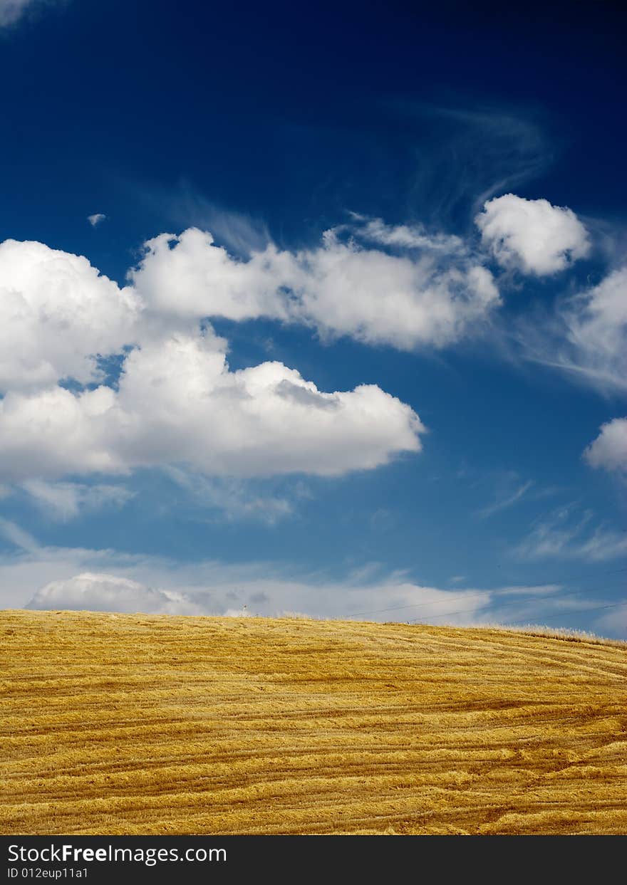 Straw and sky