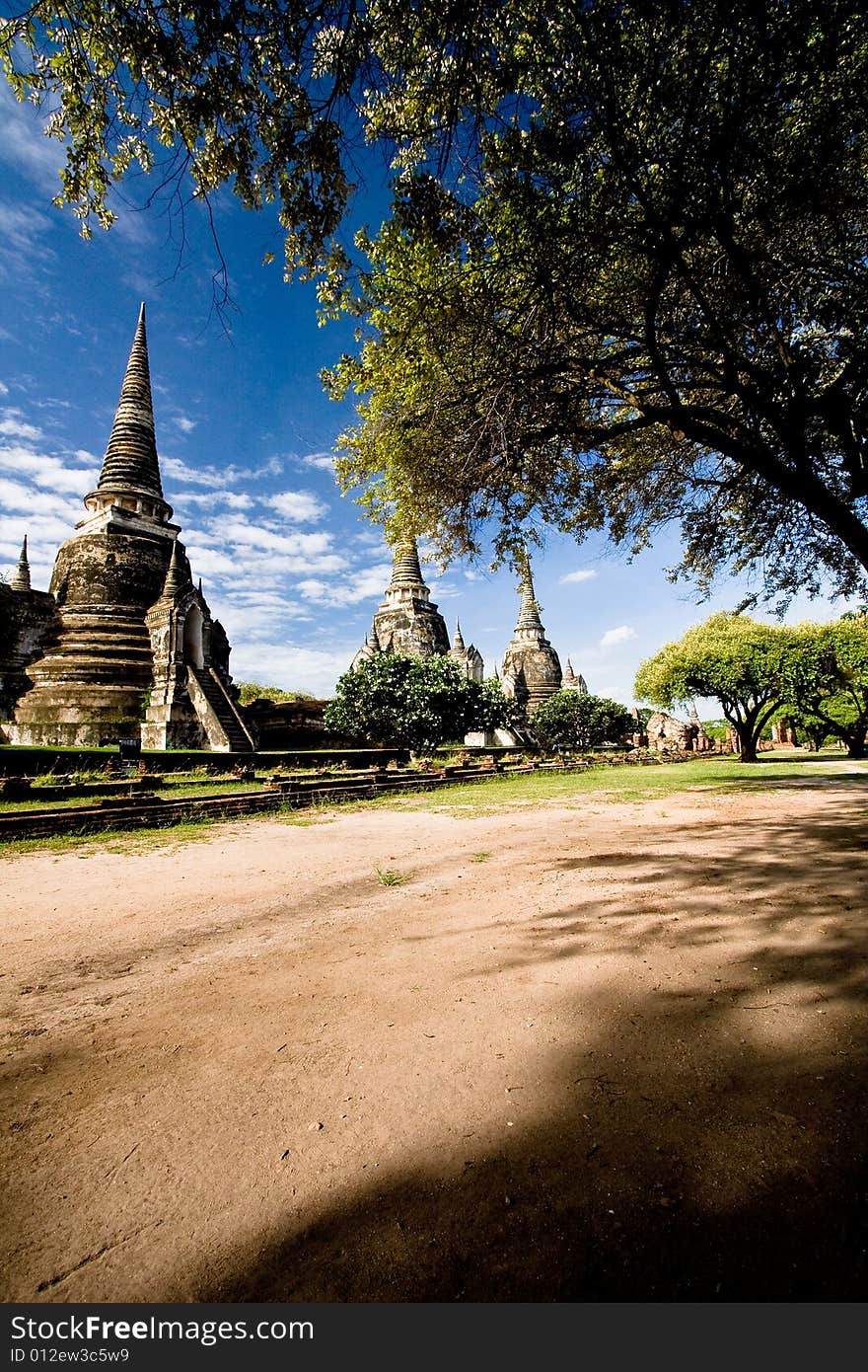 Pagoda in Ayutthaya Thailand