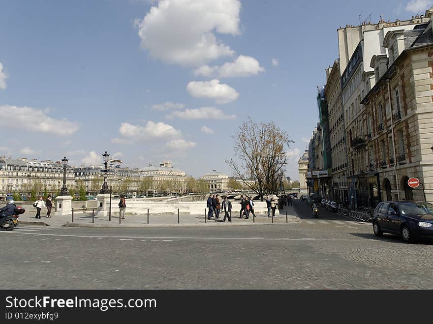 The landscape of paris france