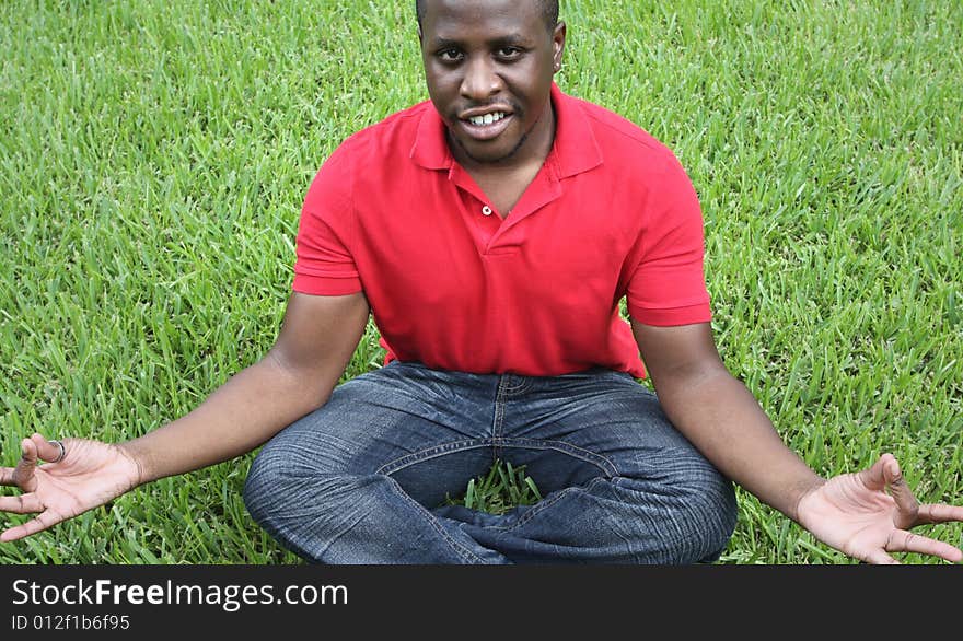 Man Meditating