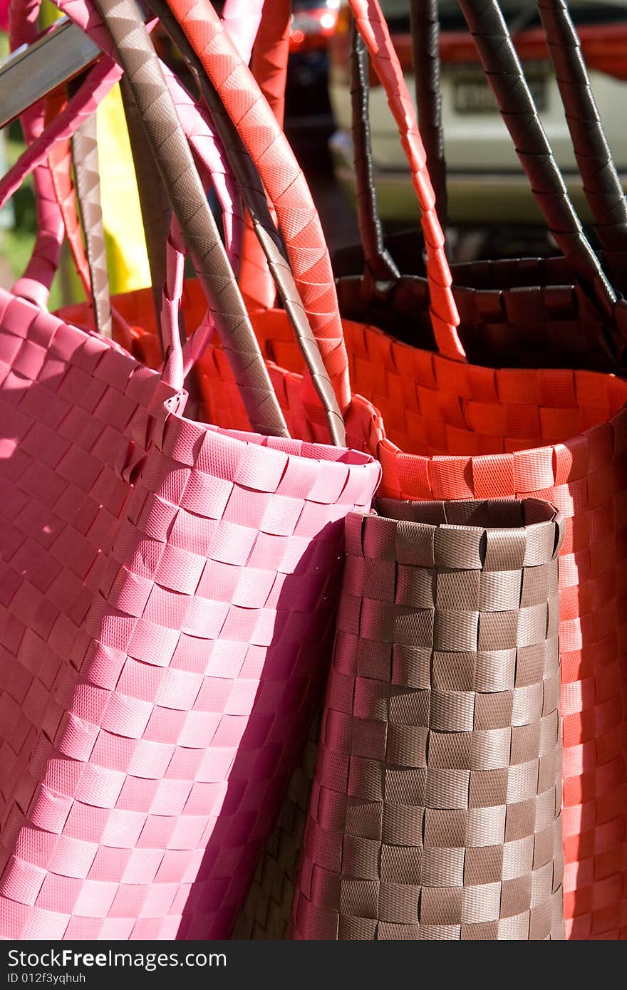 Woven shopping bags