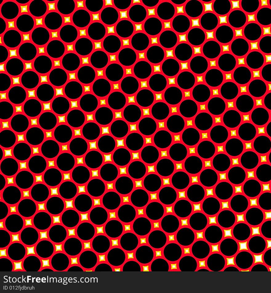 Red Retro Dots