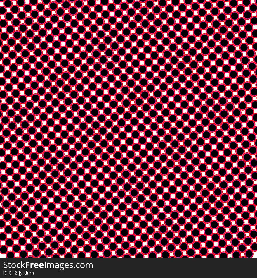 Red retro dots background design. Red retro dots background design