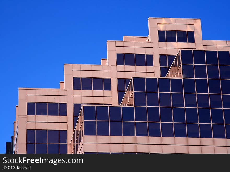 Detail of the uniques exterior angles on a modern office tower. Detail of the uniques exterior angles on a modern office tower