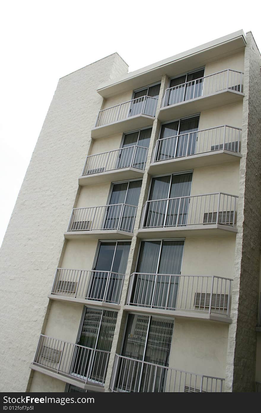 An angled shot of a hotel. An angled shot of a hotel.