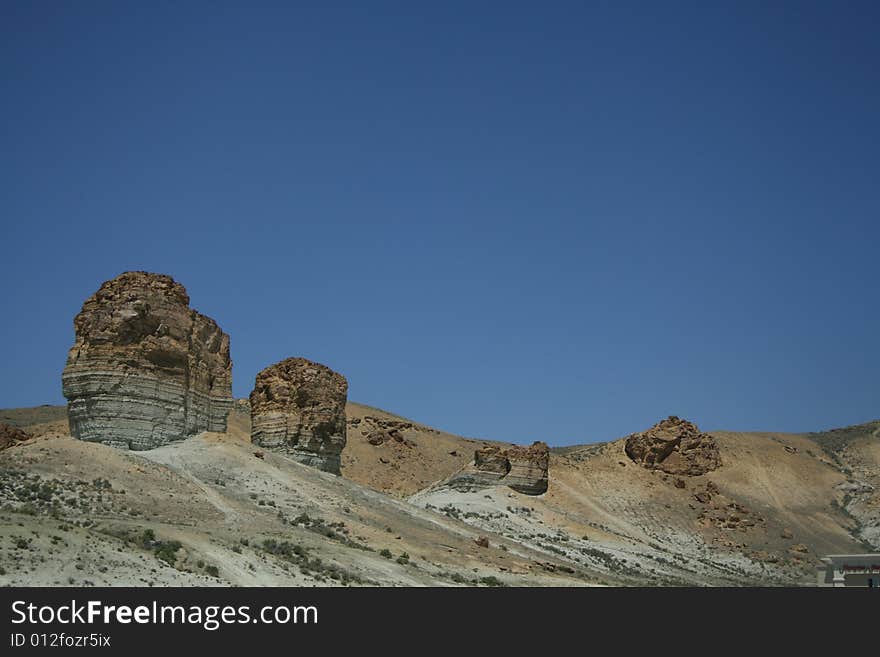 Picture of pillar hills in the United States.