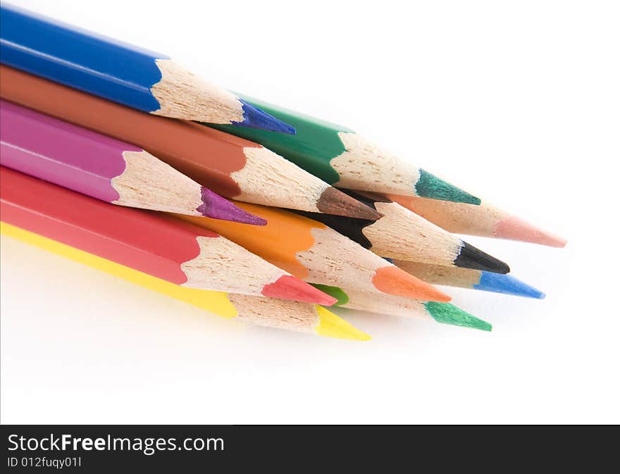 Vibrant coloring pencils