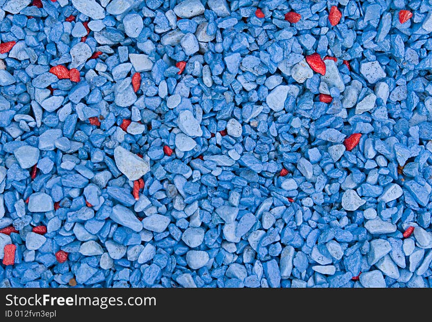 Blue and red textured stones. Blue and red textured stones