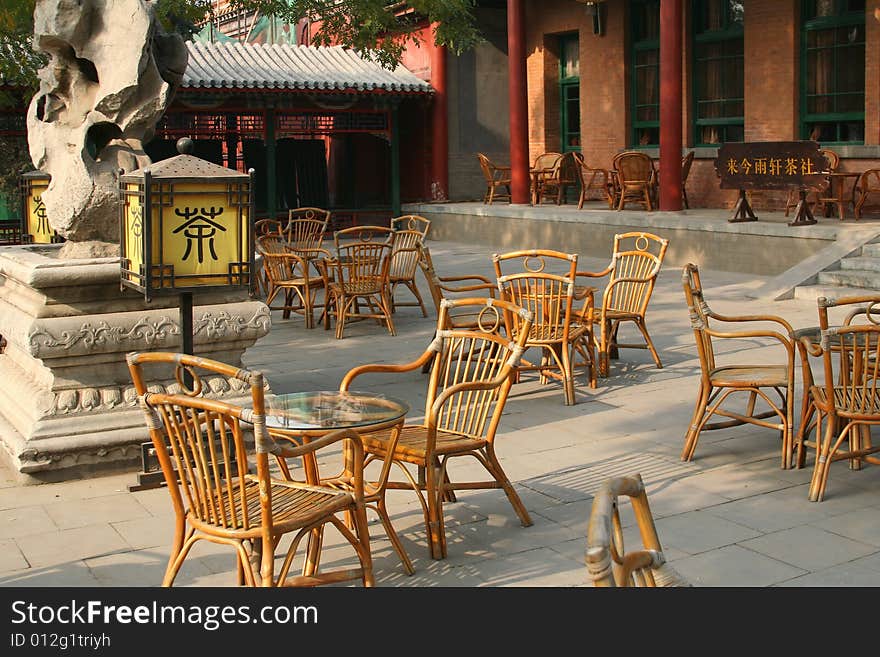 A quite tea room in China