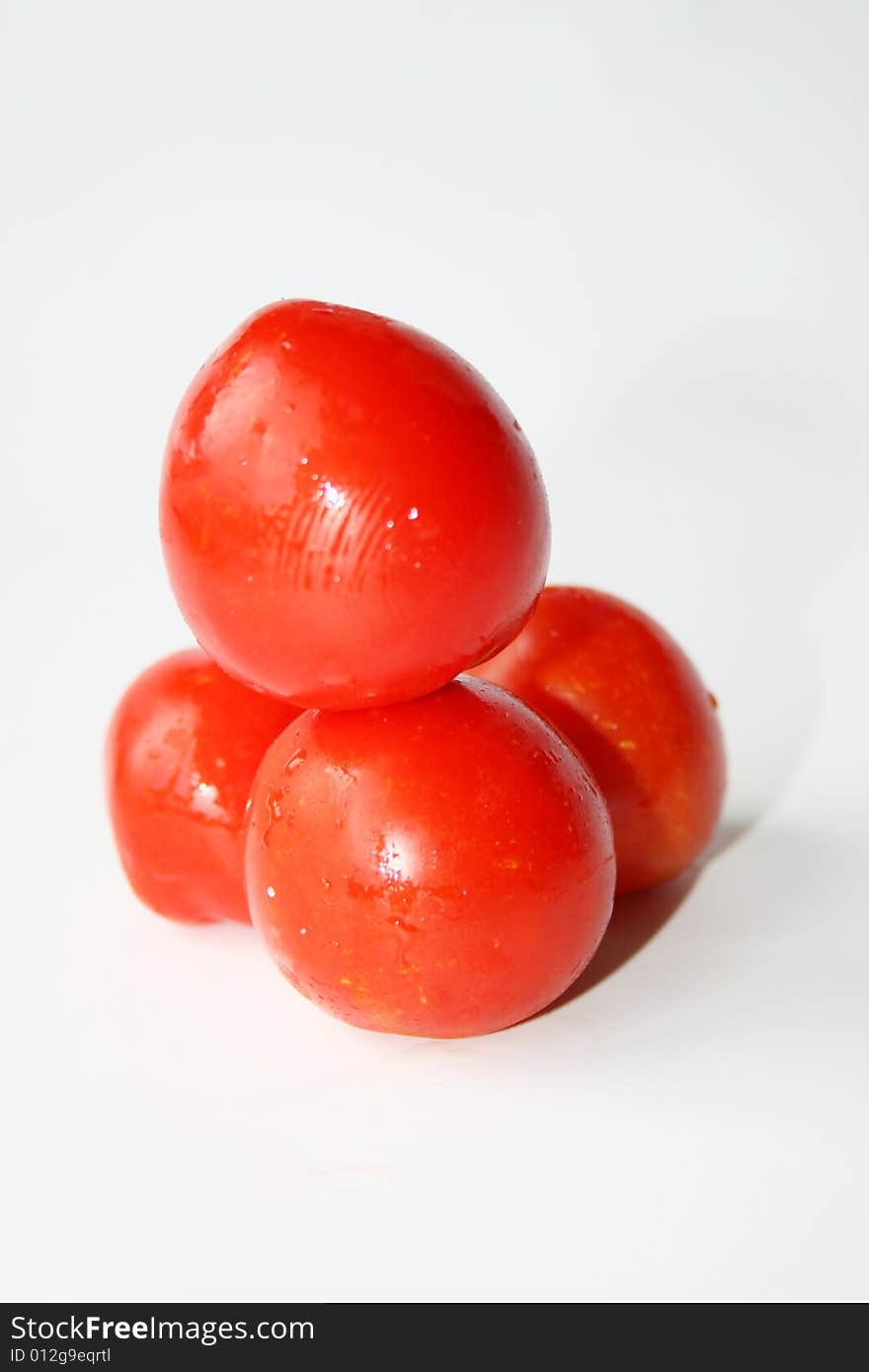 Fresh tomato isolated on white background. Fresh tomato isolated on white background