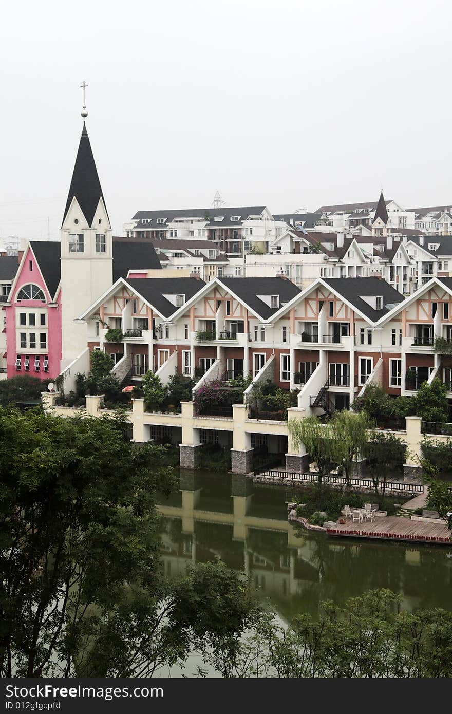 New house with beautiful garden in chongqing city ,china