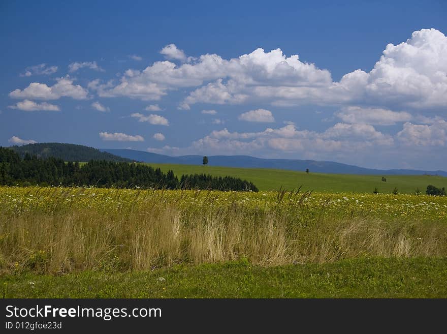 The nature park Eagle mountains in the Czech republic. The nature park Eagle mountains in the Czech republic