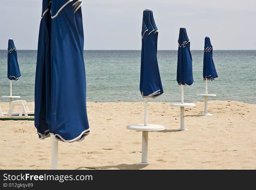 Beach umbrellas, Bulgaria