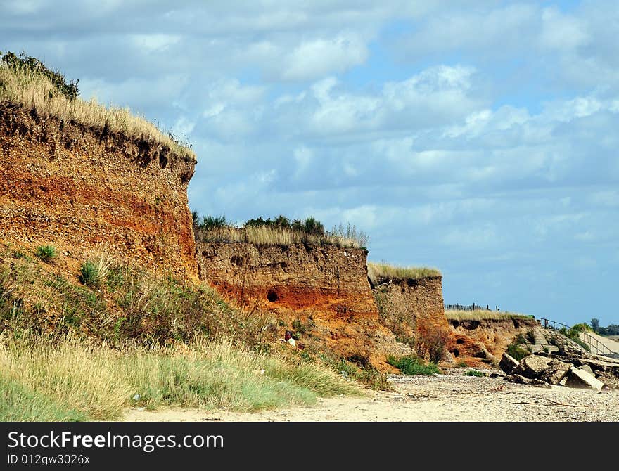 Sandy cliffs