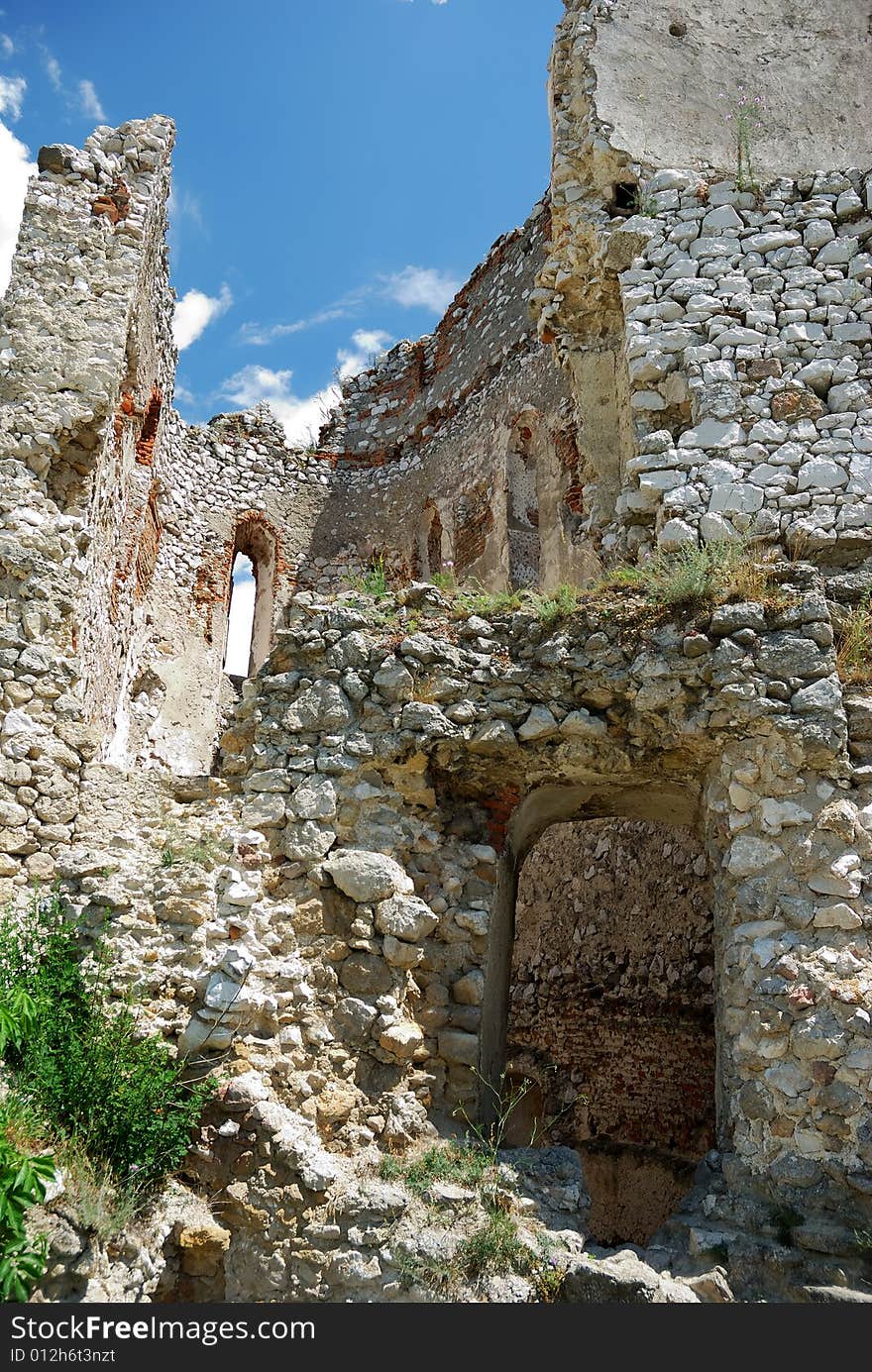 The picture of Cachtice ruins, Slovakia