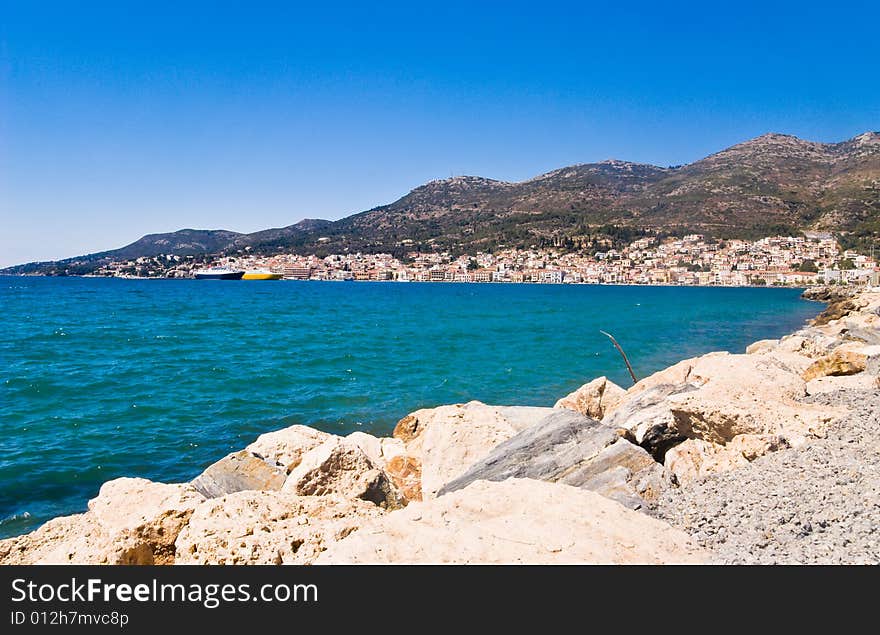 Village on a Beach