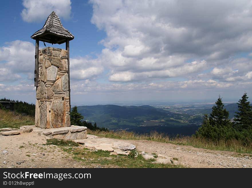 Small bell tower, Serak, Jeseniky mountains, Czech Republic