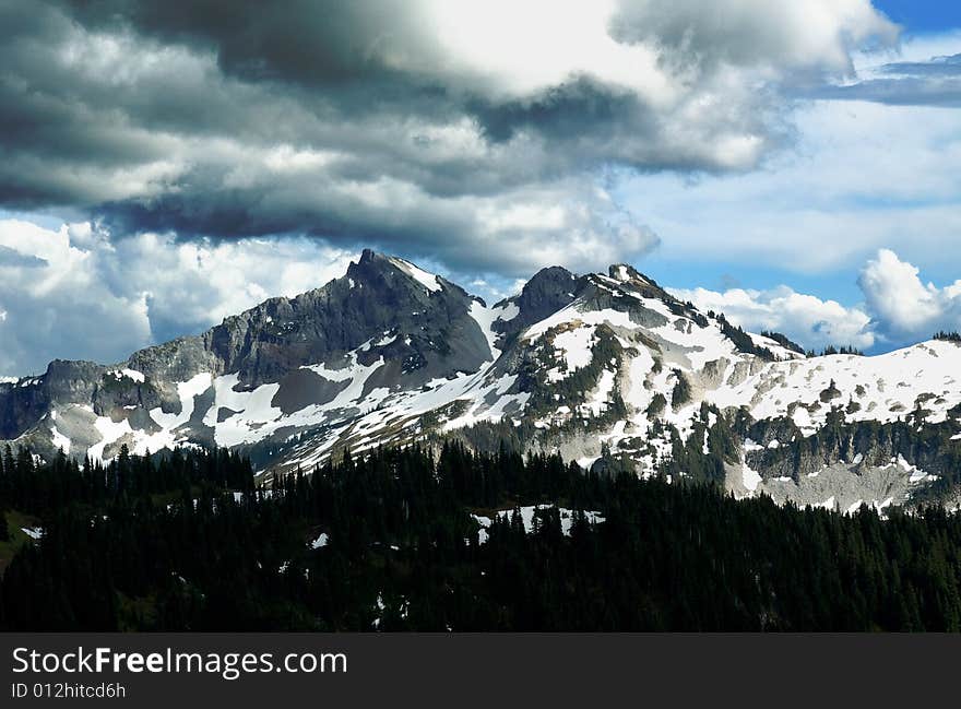 Mountain peaks of the Cascade range, Washington. Mountain peaks of the Cascade range, Washington