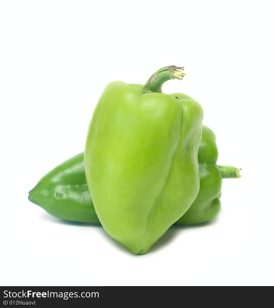 Pepper Vegetables isolated on white