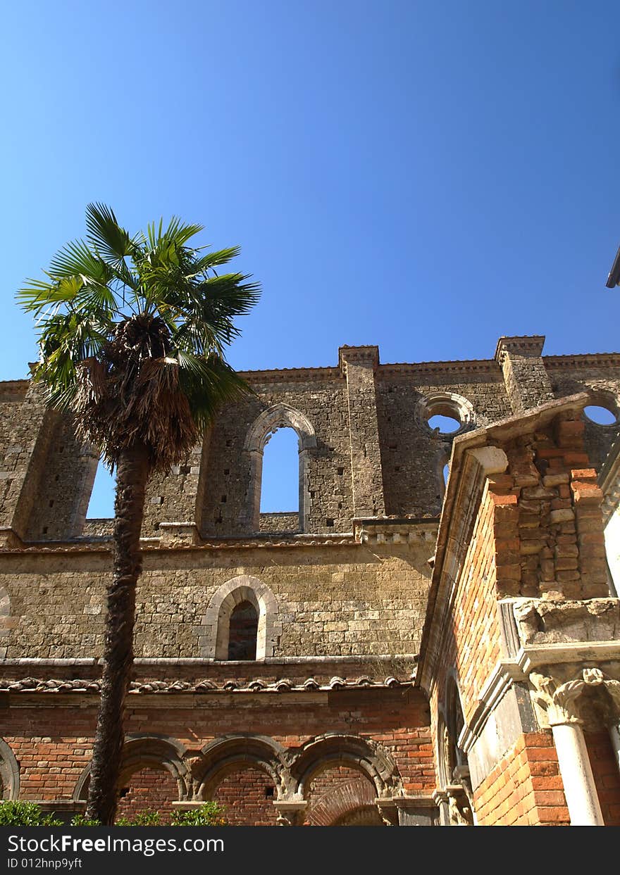 Glimpse of the San Galgano aisle