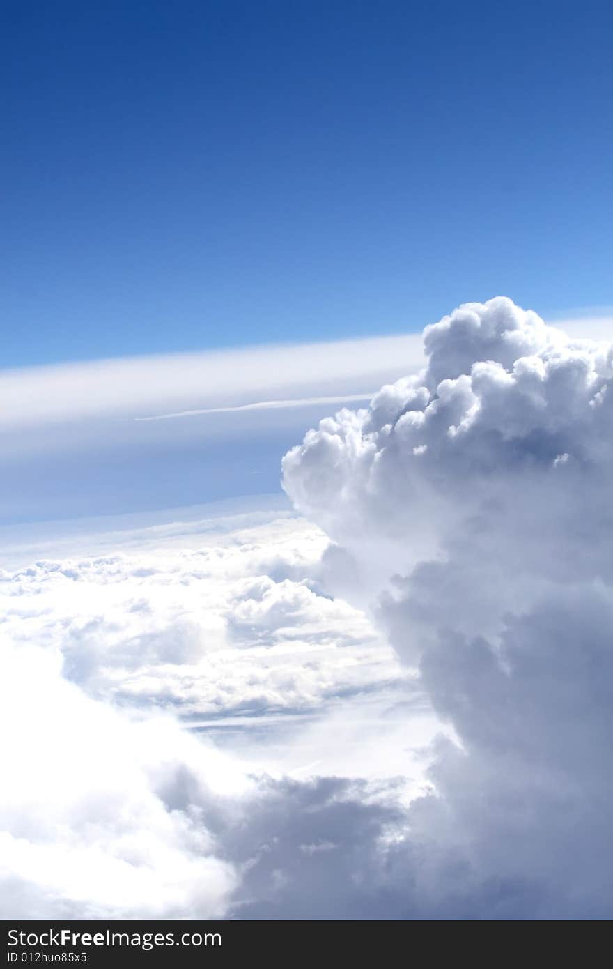 Blue sky and white clouds