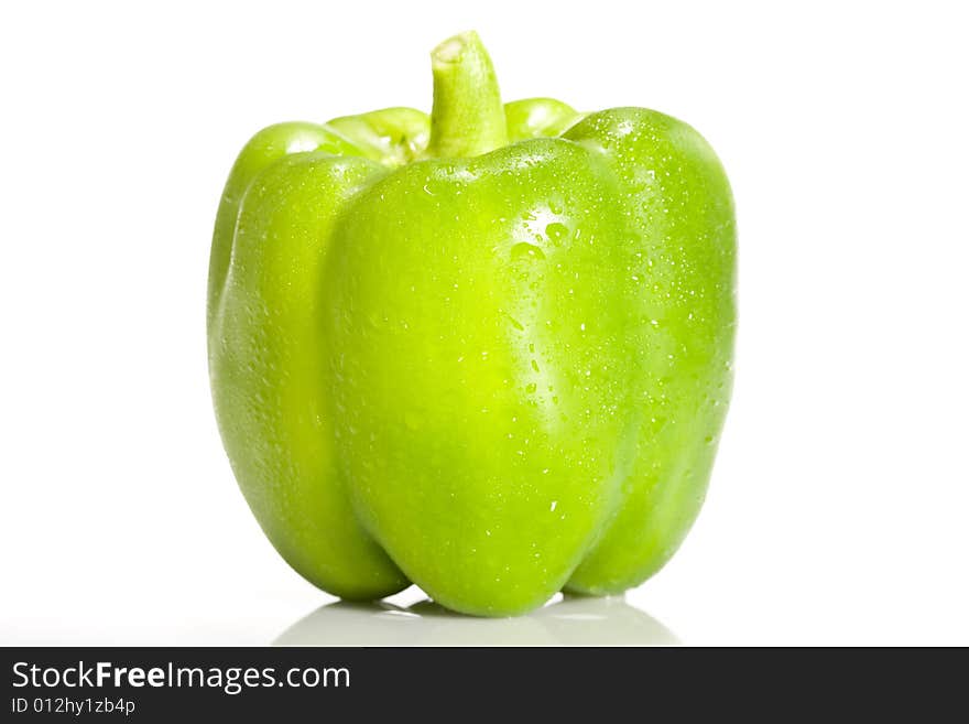 Fresh green bell pepper