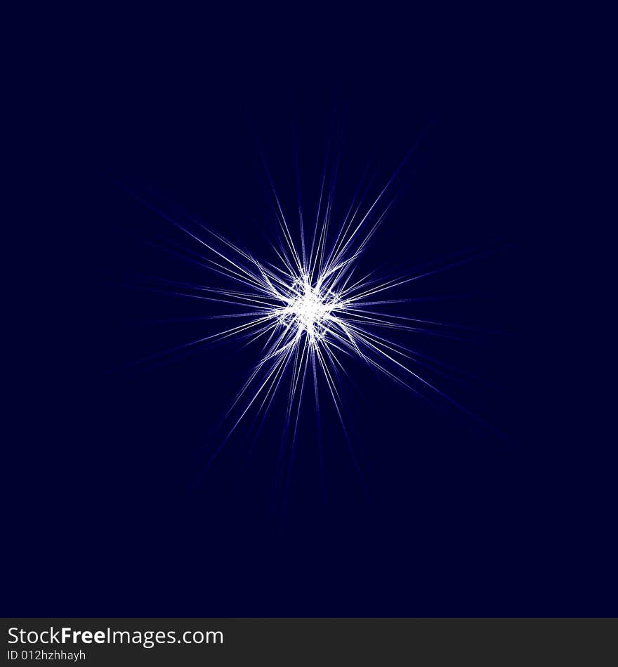 Abstract star, graphic  illustration