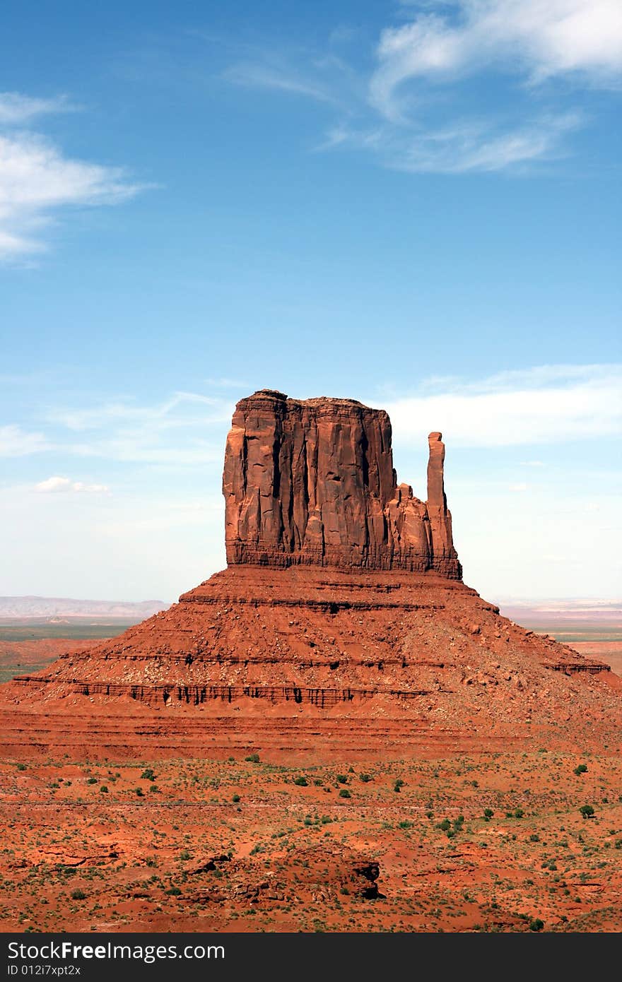 A butte in Monument Valley Utah / Arizona.