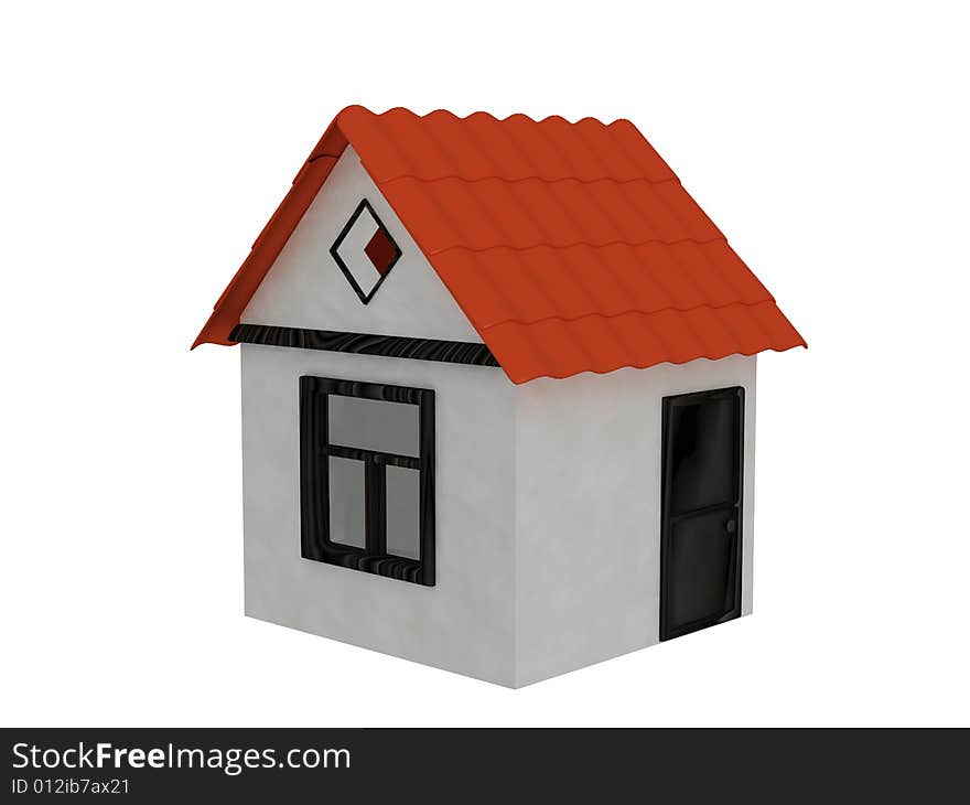 Abstract home on white background. Abstract home on white background