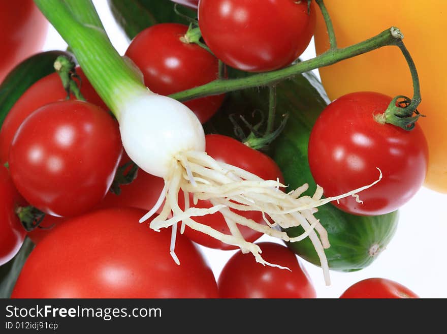 Fresh summer vegetables.