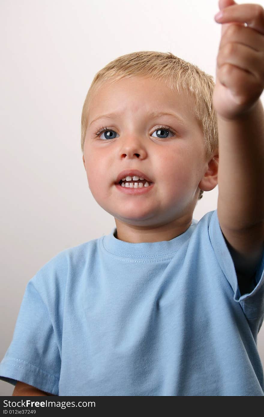 Beuatiful Blond toddler with big blue eyes. Beuatiful Blond toddler with big blue eyes