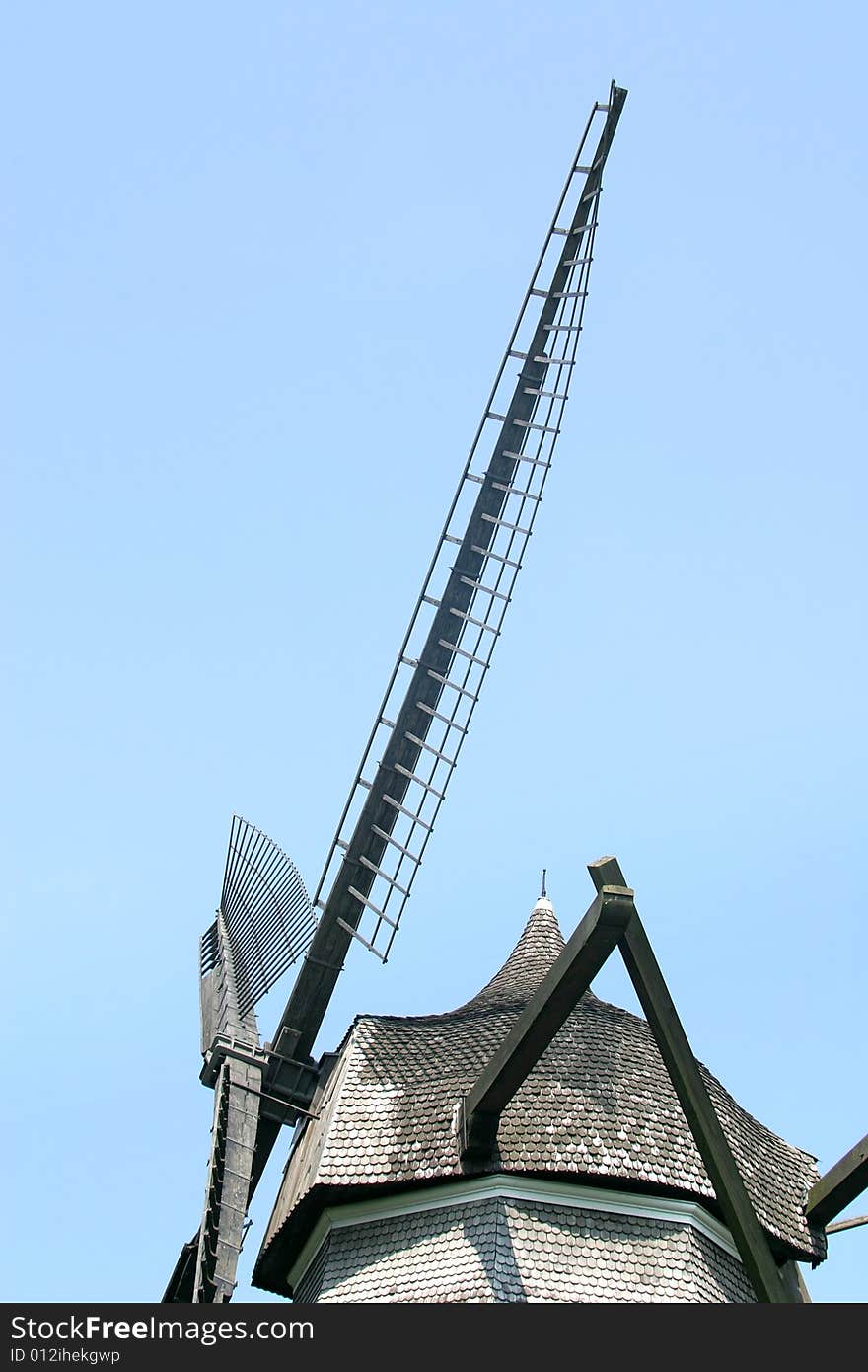 Detail of a tower mill in Copenhagen