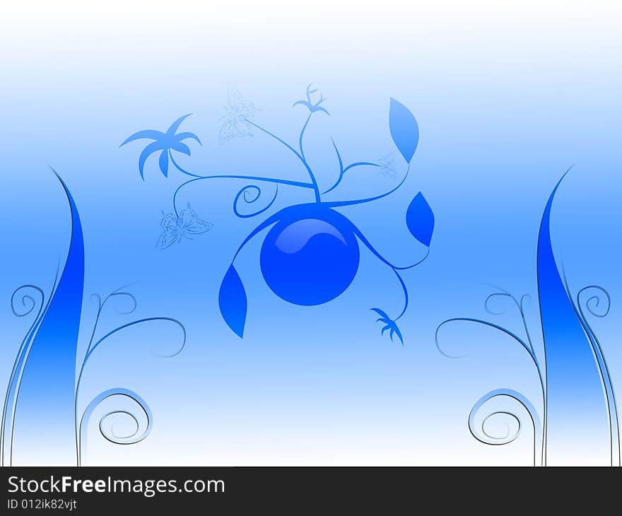 Blue-white background (tribal lines). Blue-white background (tribal lines)