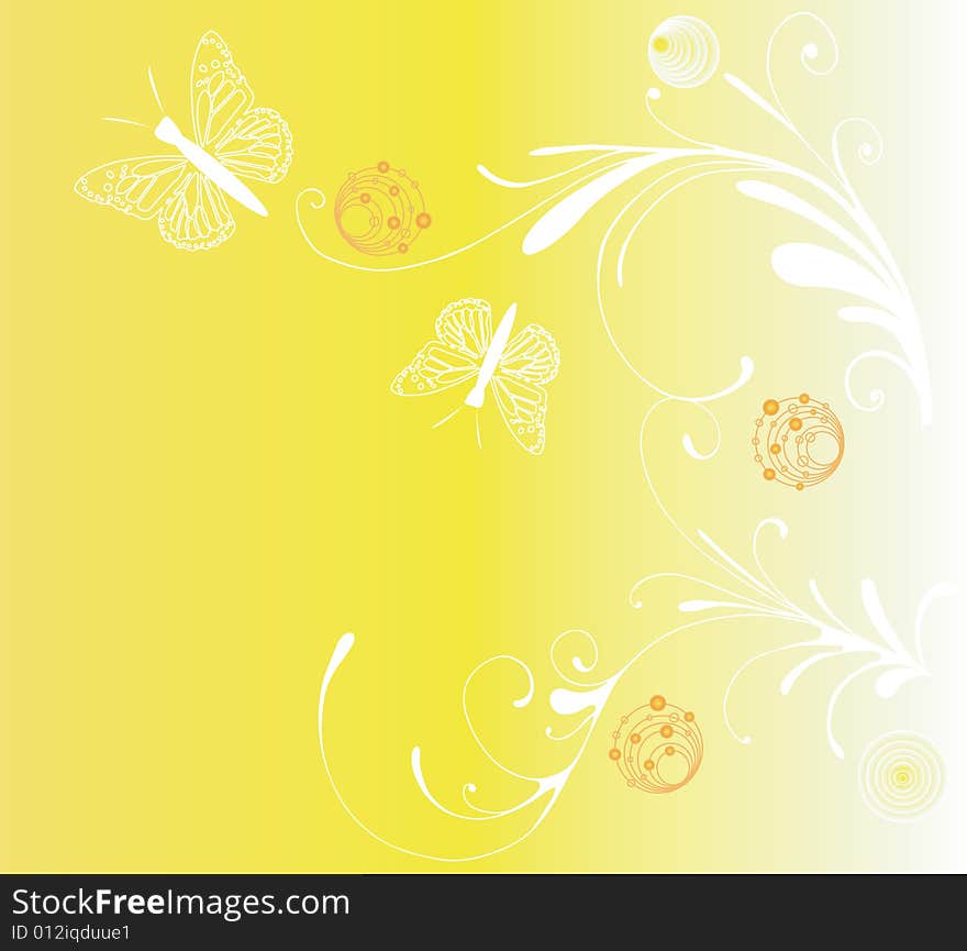 Illustration of a spring background