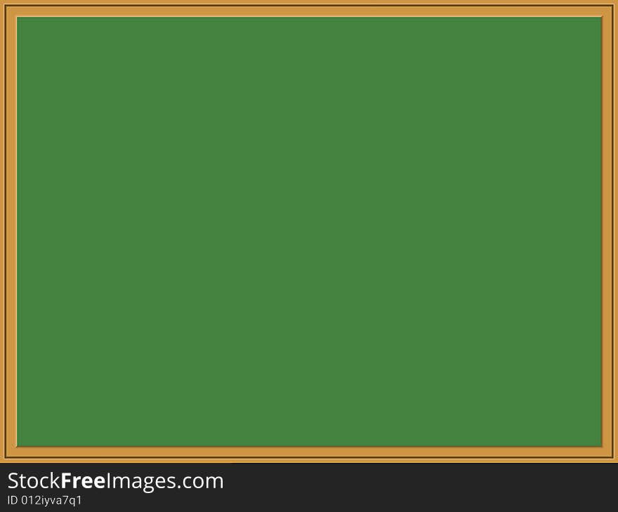 Blank classroom chalkboard. Also available in vector format.