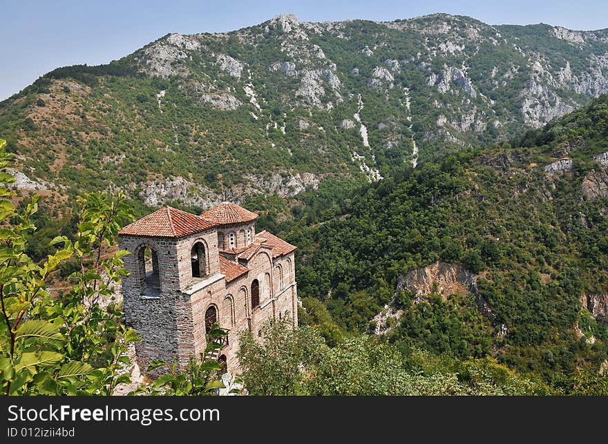 Church of king`s Asen fortres in Asenovgard, Bulgaria. Church of king`s Asen fortres in Asenovgard, Bulgaria