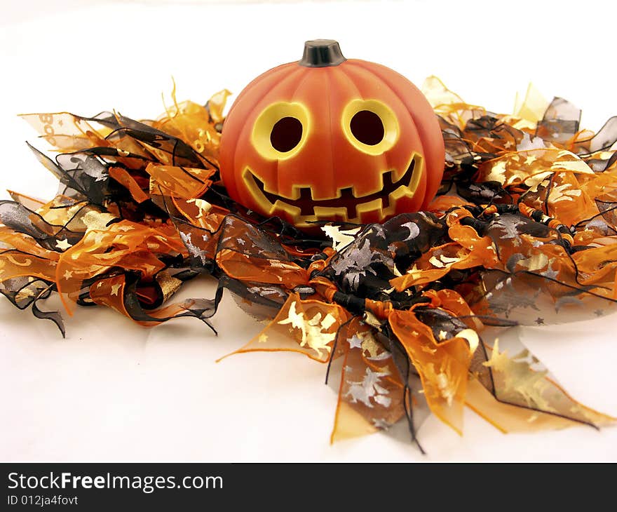 Halloween theme background with black and orange ribbons. Halloween theme background with black and orange ribbons