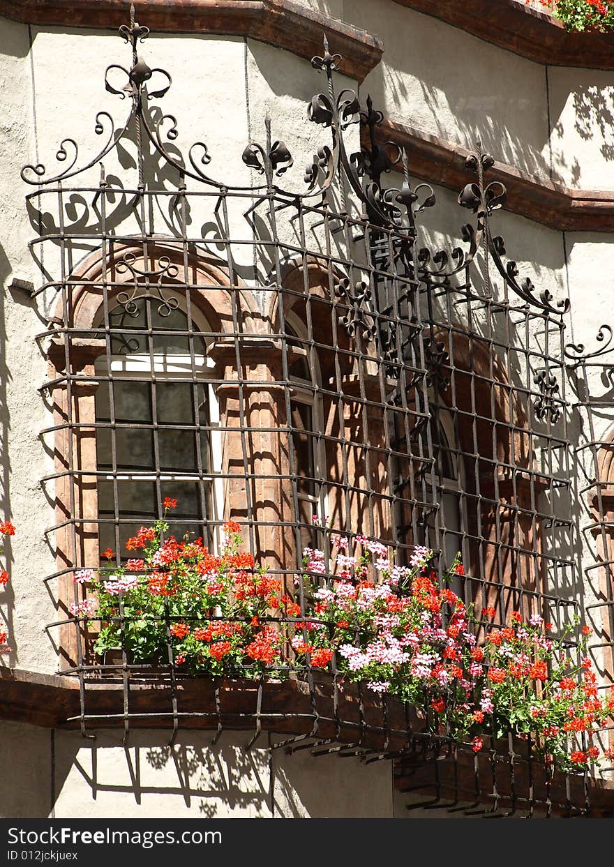 Wrought iron windows