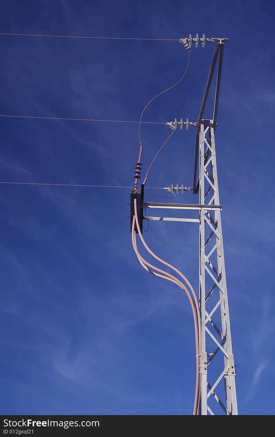 Electricity pylon bringing power to outlying areas.