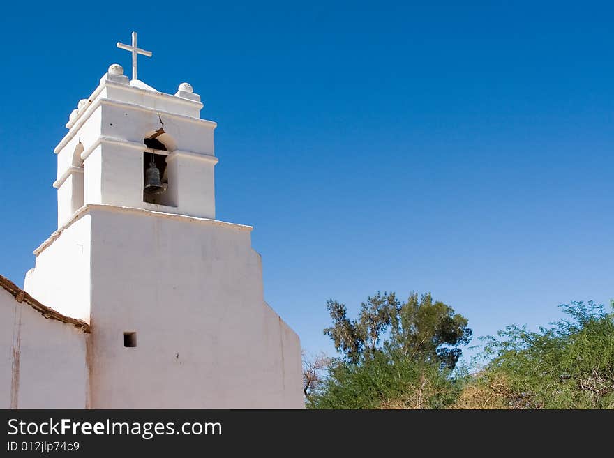 San Pedro de Atacama's Church, located in the north of Chile. South America