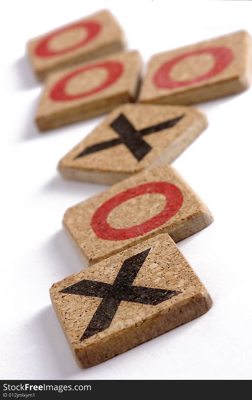 Naughts And Crosses Isolated On A White Background