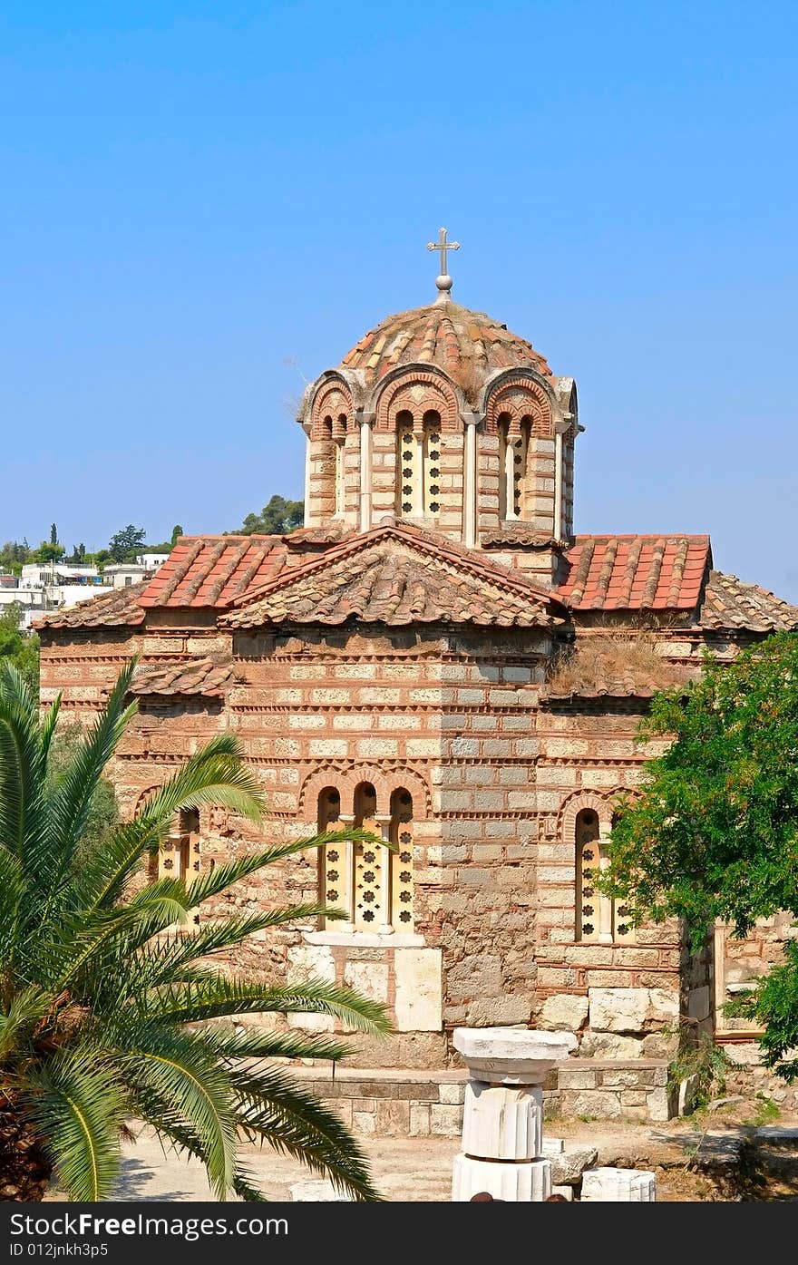 The greek church in Athens. The greek church in Athens