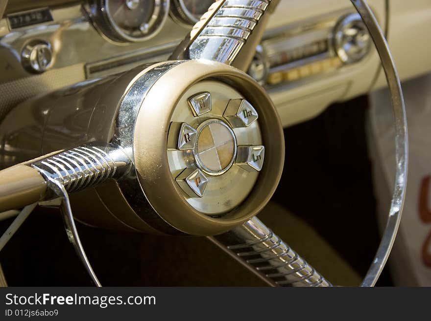 1958 Ford Edsel vintage gauges, push button transmission selectors on the steering wheel,. 1958 Ford Edsel vintage gauges, push button transmission selectors on the steering wheel,