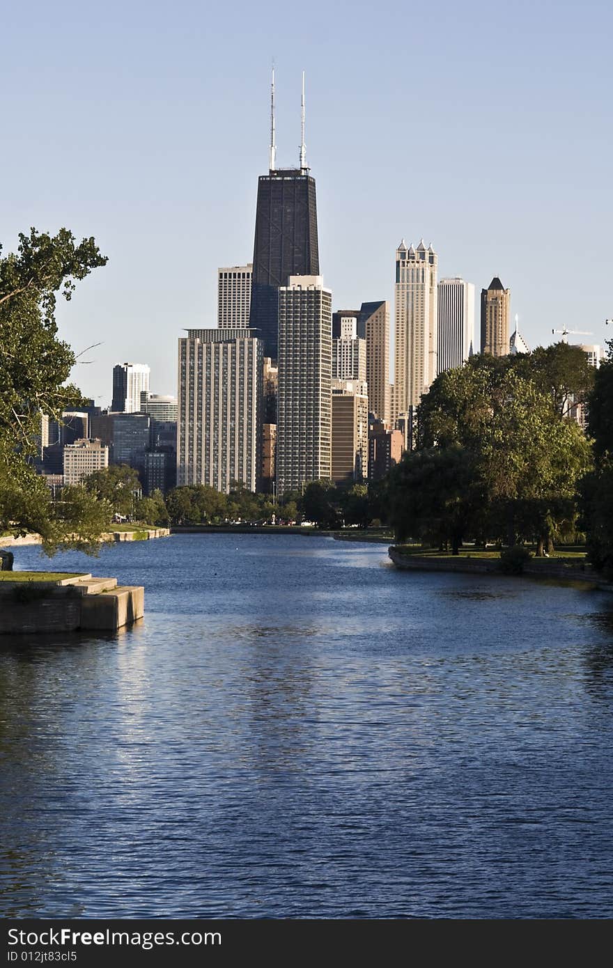 Downtown Chicago seen from north. Downtown Chicago seen from north.