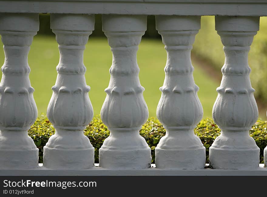 A balcony in a kings palace in Thailand