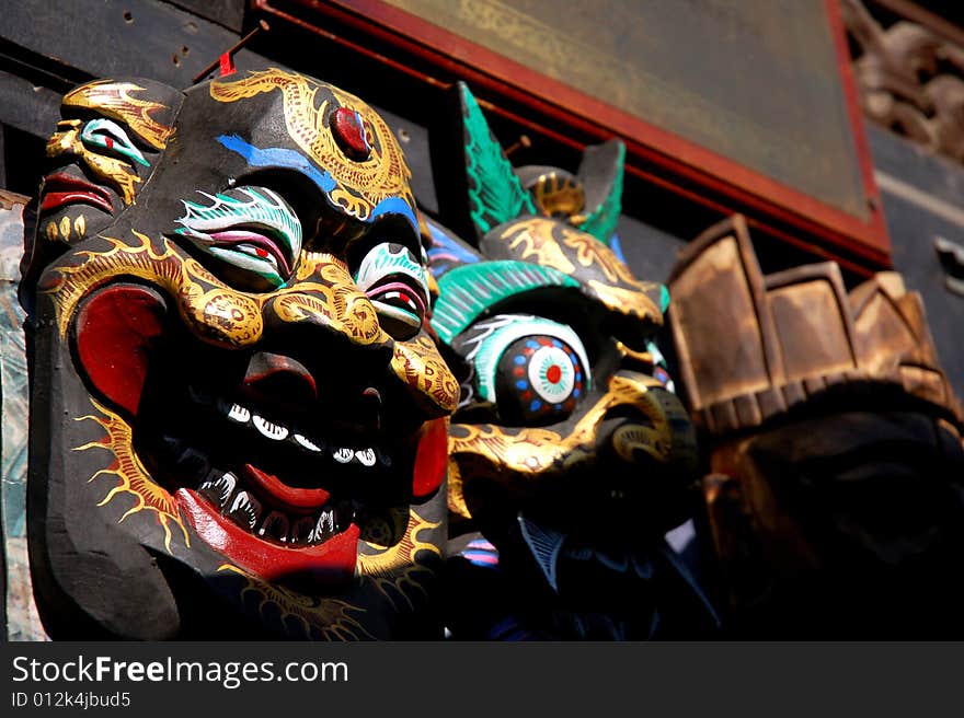 Ancient wooden carving in China