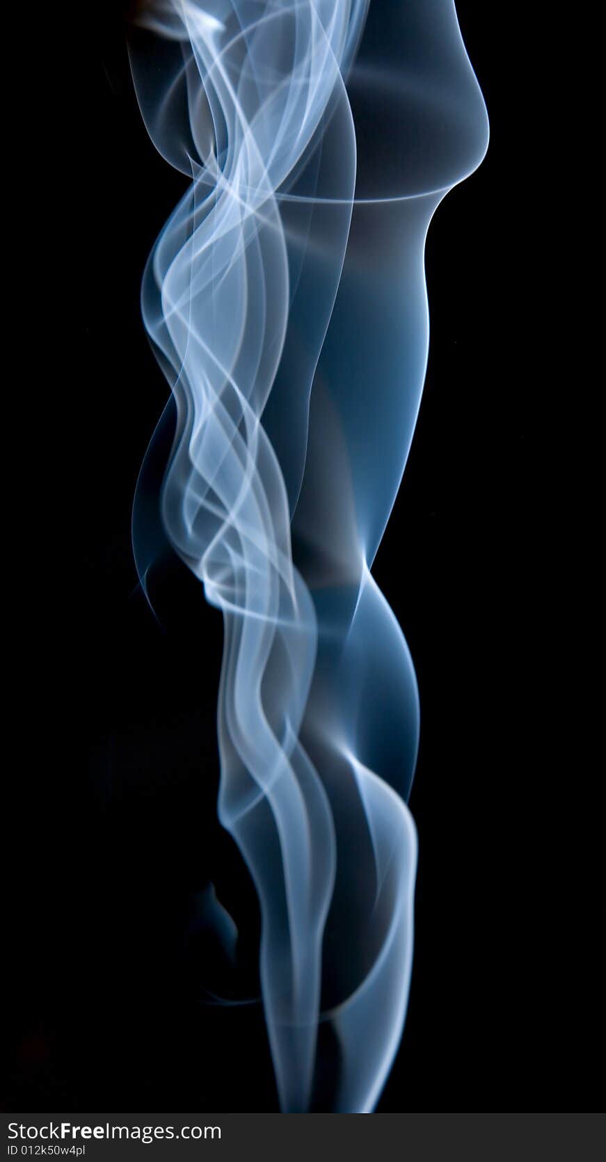 Smoke abstract background on black