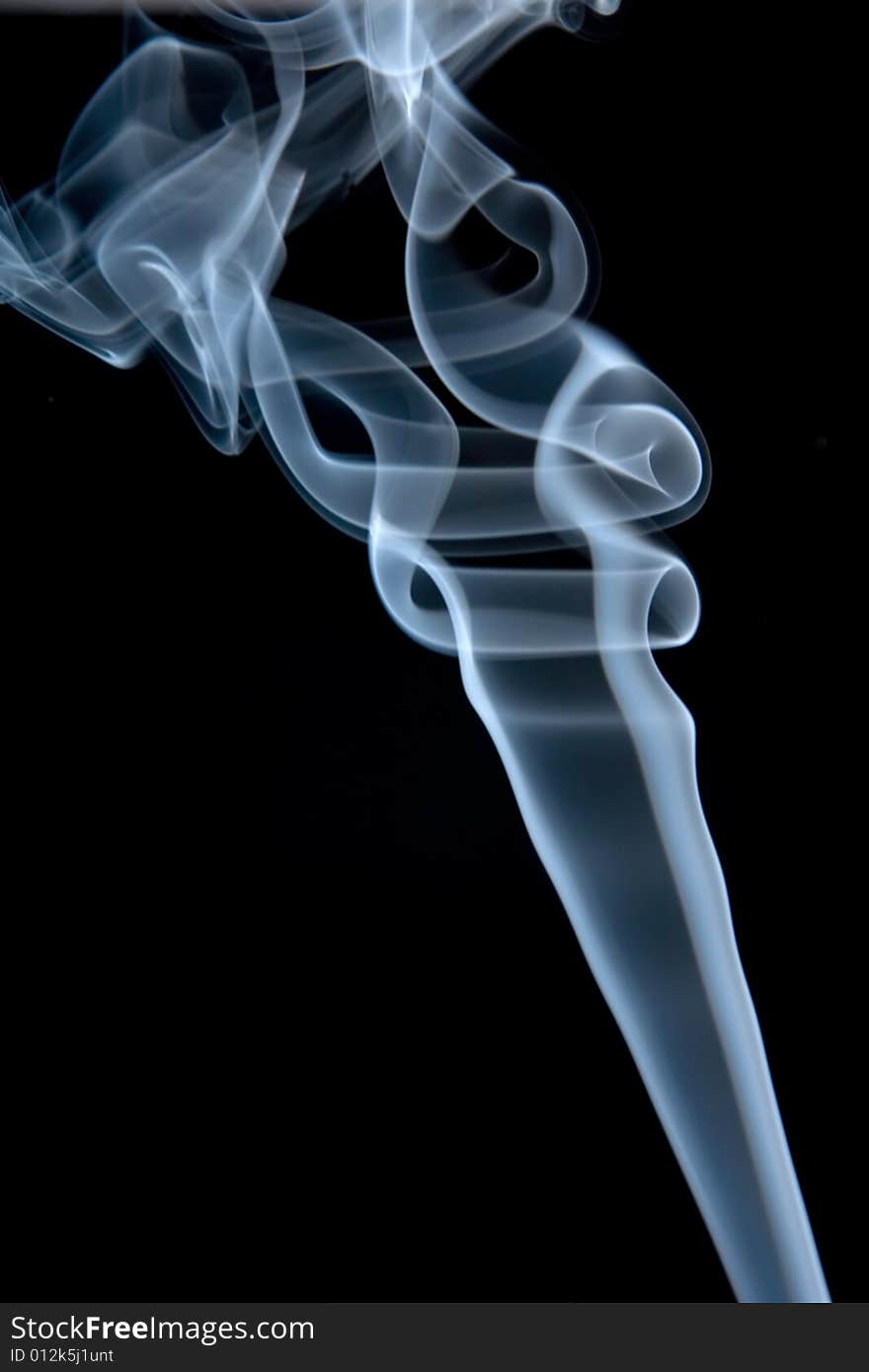 Smoke abstract background on black